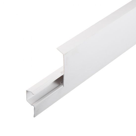 Плинтус ПВХ напольный Salag NG 80 мм белый 2500 мм