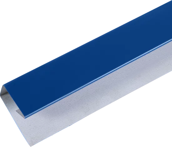 П-планка для профнастила С8 20x10 мм м 0.35 мм RAL 5005 Синий