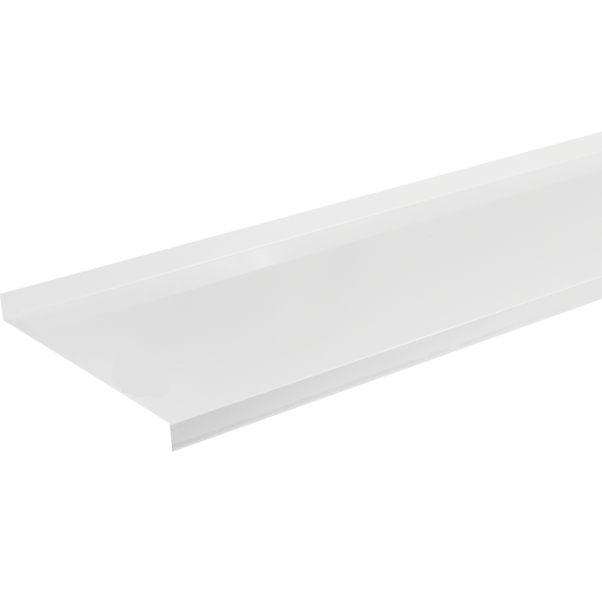 Отлив оцинкованный 200x2000 мм белый