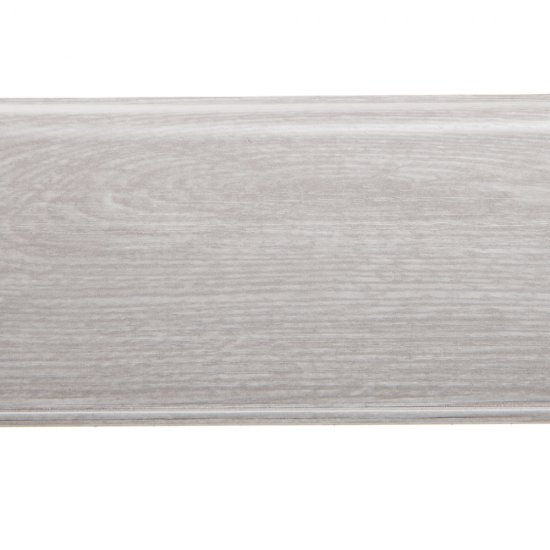 Плинтус ПВХ напольный Salag Lima 72 мм серый гладстоун 2500 мм