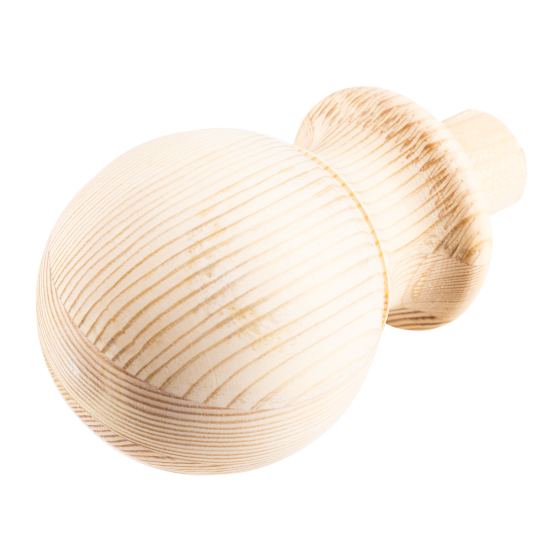 Шар для столба с ножкой круглый сращенный хвоя сорт Экстра 100 мм