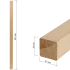 Балясина сращенная хвоя сорт Экстра прямая 40x50x900 мм