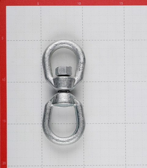Вертлюг петля-петля d10 мм оцинкованный