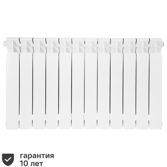 Радиатор секционный Rifar Base RB50012НПЛ 500/100 12 секций нижнее левое подключение биметалл белый