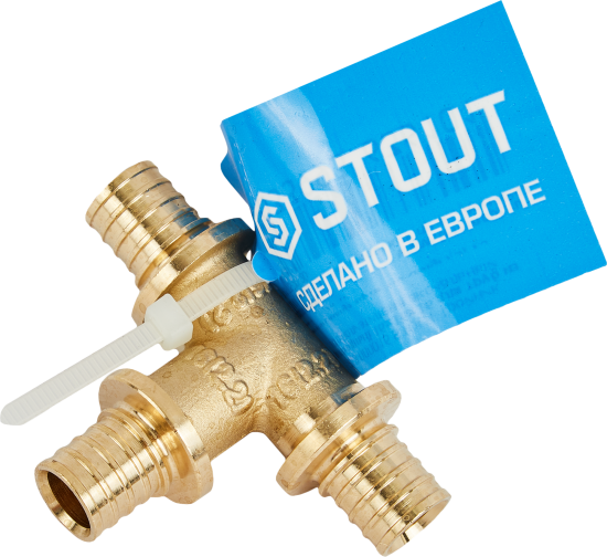 Тройник Stout 16x16x16 мм латунь SFA-0013-000016