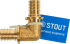 Угол 90° Stout 25x25 мм латунь SFA-0007-000025