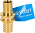 Соединитель Stout 32x32 мм латунь SFA-0003-000032