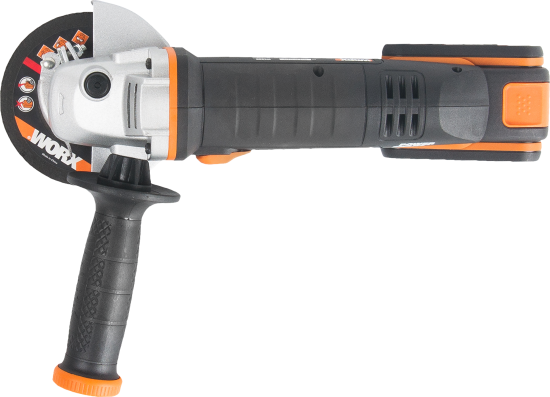 УШМ аккумуляторная Worx WX800, 20 В Li-ion 2x2 Ач, 115 мм