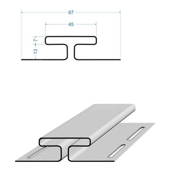 H-профиль соединительный Docke 3000 мм киви