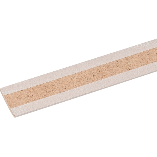 Планка завершающая 3x26x2600 мм МДФ цвет ясень перламутровый