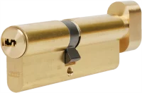 Цилиндр Abus KD6MM 40x50 мм ключ/вертушка цвет золото
