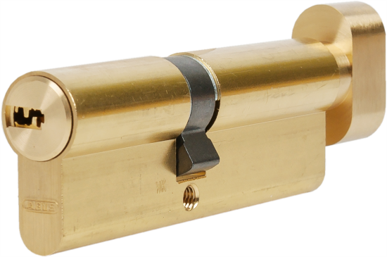 Цилиндр Abus KD6MM 40x50 мм ключ/вертушка цвет золото