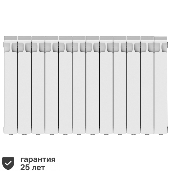 Радиатор секционный Rifar Monolit M50012RAL1015 500/100 12 секций боковое подключение биметалл бежевый