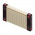 Радиатор секционный Rifar Monolit M50012RAL1015 500/100 12 секций боковое подключение биметалл бежевый