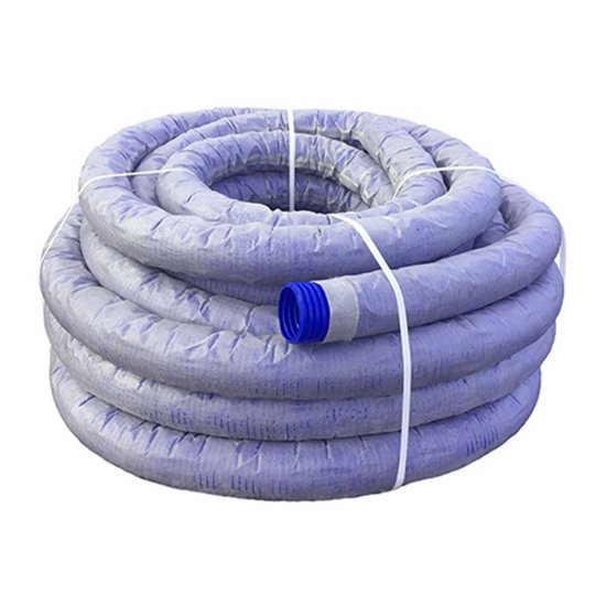 Труба дренажная гофрированная Typar ДГТ-ПНД d110 мм SN4 с перфорацией в фильтре TyparSF20 бухта 50 м