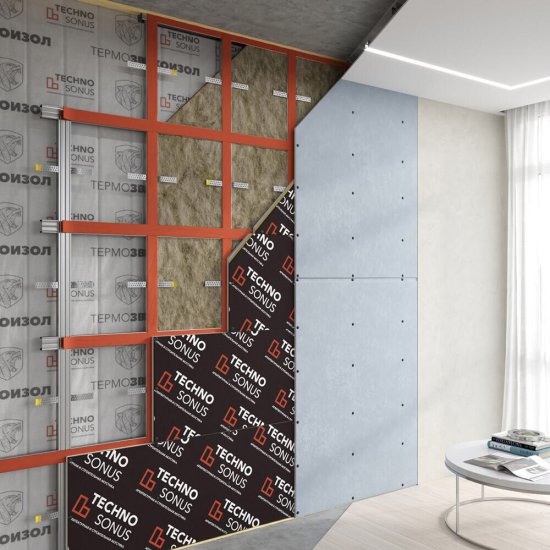 Лента вибродемпфирующая Techno Sonus СтопЗвук DB 50х2 мм 30 м