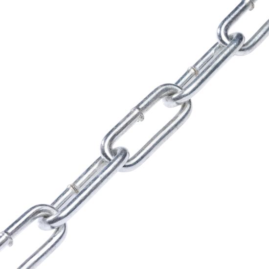 Цепь оцинкованная длиннозвенная DIN 763 8 мм на отрез