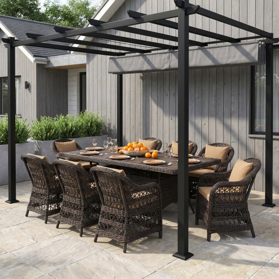 Кресло садовое Chanel 2 60x60x83 см искусственный ротанг цвет темно-коричневый