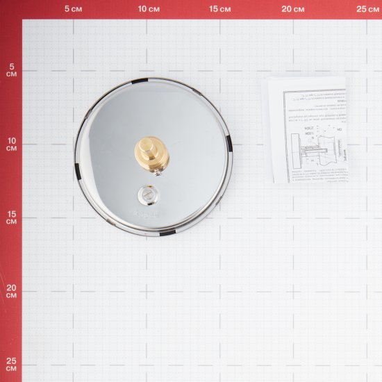 Термометр аксиальный Росма 1/2 НР(ш) d100 мм шток 46х6 мм 120°С (2544)