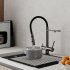 Смеситель для кухни Iddis Ace графит с гибким изливом с подключением к фильтру (ACEGMFFi05)