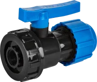 Кран разъемный ПНД Политэк 32x1/2