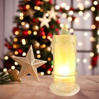 Свеча Пламя для дома 1 светодиод 11 см прозрачный