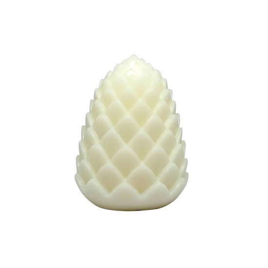 Свеча Шишка для дома 1 светодиод 9 см белый