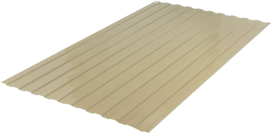 Профнастил С8 0.35 мм 1200x2000 мм RAL 1015 слоновая кость