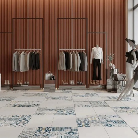 Керамогранит Estima Underground UN01 светло-серый матовый 600х600х10 мм (4 шт.=1,44 кв.м)