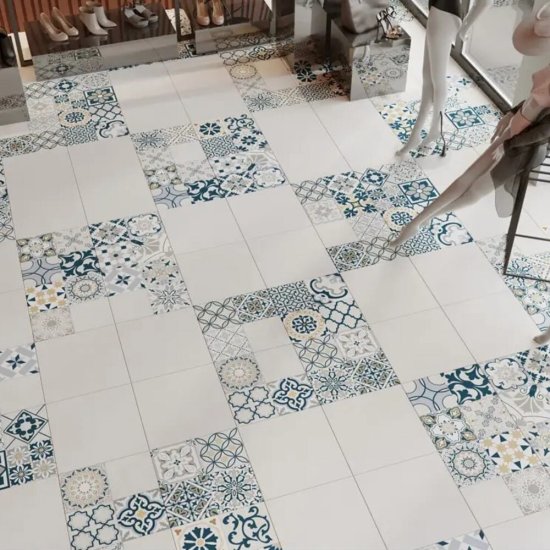 Керамогранит Estima Underground UN01 светло-серый матовый 600х600х10 мм (4 шт.=1,44 кв.м)