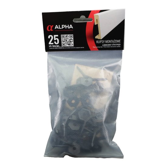 Зажим монтажный для плинтуса Salag Alpha (25 шт.)