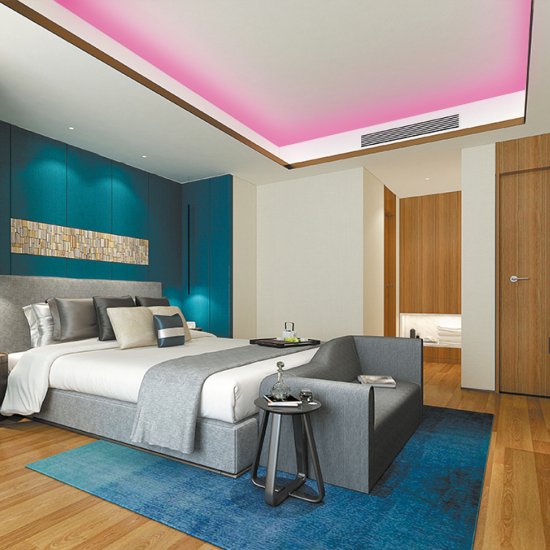 Светодиодная лента Apeyron LED COB 24В 10 мм 5м 14 Вт/м 60диод/м розовый свет