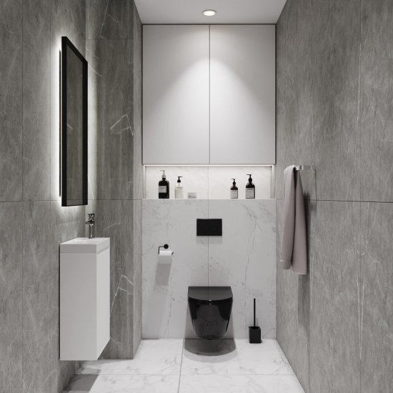 Панель композитная Ceramin 1180х392х3 мм Classen сатин marmi magallan grey 3,7 кв.м (8 шт.)