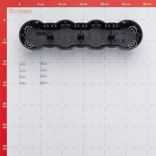 Коробка установочная Greenel для бетона четырехместная d70х45 мм IP30 (GE40012)