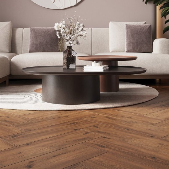 Керамогранит Cersanit Oakwood темно-коричневый 598х185х7,5 мм (11 шт.=1,216 кв.м)