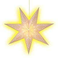 Светящаяся электрическая фигура Звезда классическая для дома 40 см разноцветный
