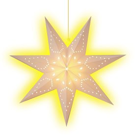 Светящаяся электрическая фигура Звезда классическая для дома 40 см разноцветный