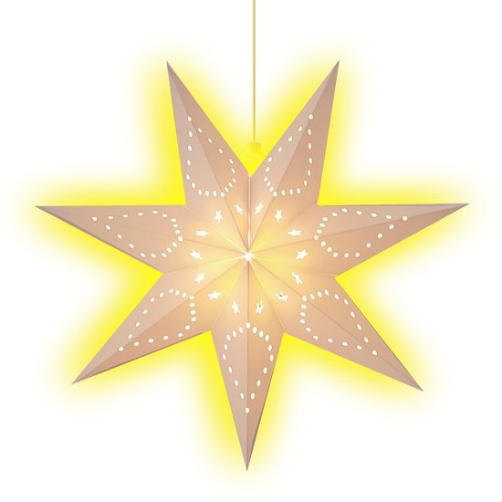 Светящаяся электрическая фигура Звезда классическая для дома 40 см разноцветный