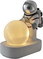 Ночник светодиодный Космонавт 15.3 см цвет серебристый