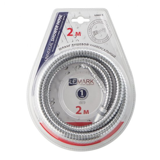 Шланг для душа Lemark 2000 металл хром (LE8031S)