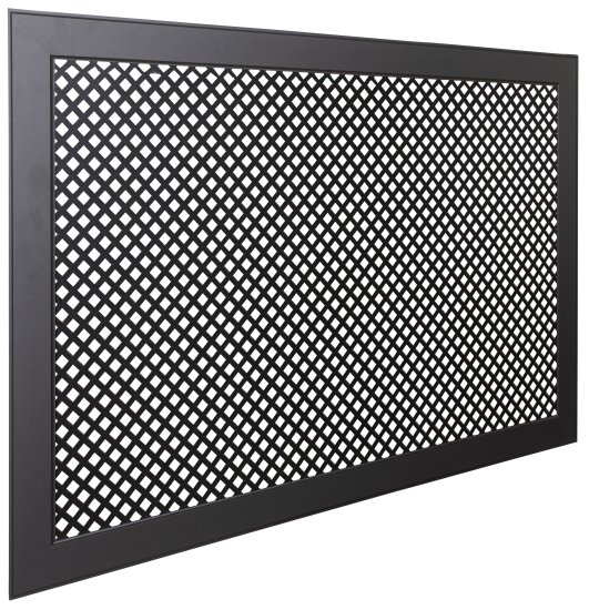 Экран для радиатора 120x60 см глория черный