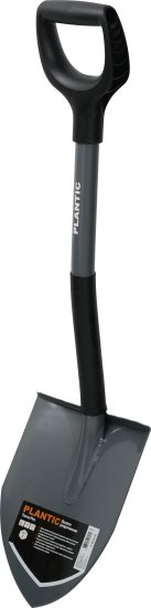 Лопата укороченная Plantic Terra Pro 81.5 см закаленная сталь с черенком
