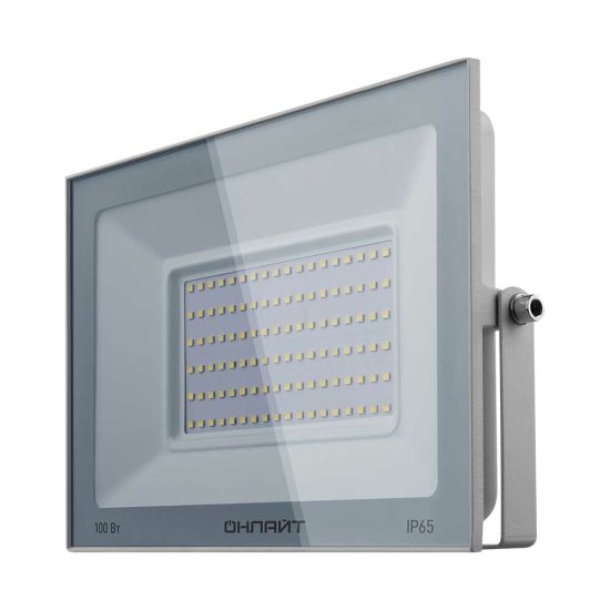 Светильник ОНЛАЙТ ofl-100-6k-wh-ip65-led