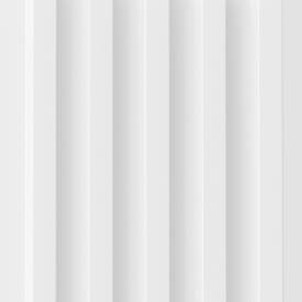 Панель МДФ Natur рейки белые 2760x122x12 мм 0.4 м²