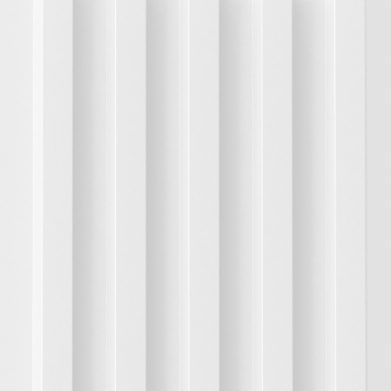 Панель МДФ Natur рейки белые 2760x122x12 мм 0.4 м²