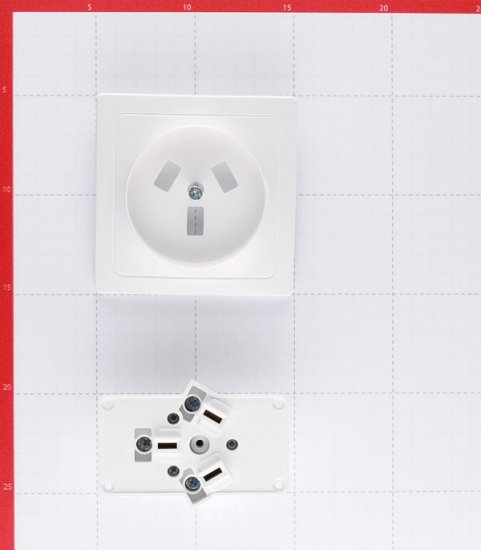 Розетка силовая для электроплит Blanca скрытая установка с заземлением 2Р+N 32 А 250 В IP20