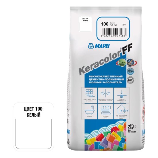 Затирка MAPEI KERACOLOR FF