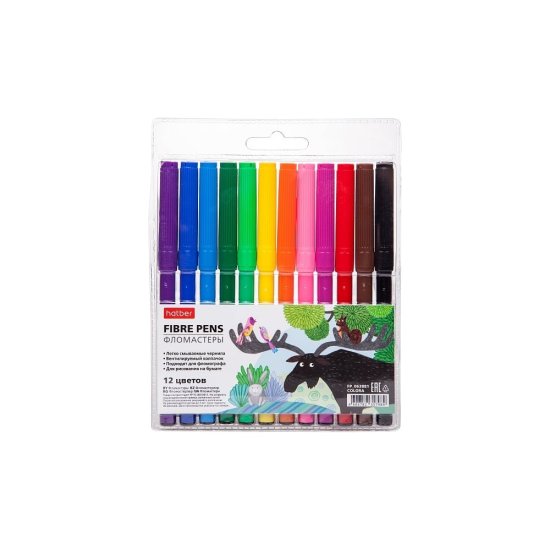 Фломастеры Hatber COLORA