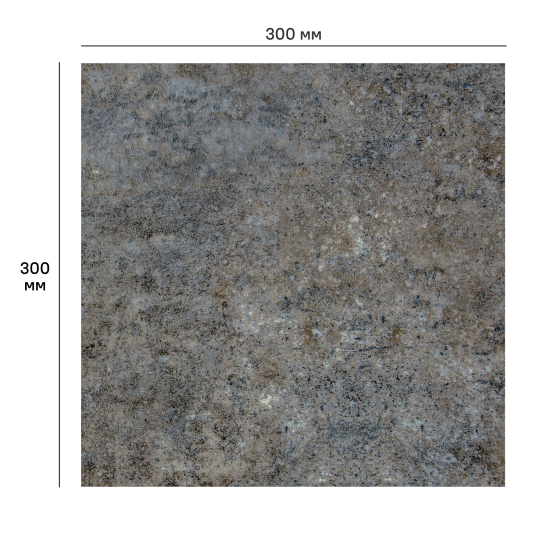 Комплект панелей ПВХ Lako Decor LKD-81011-3 серый мрамор 300x300x2 мм 2.52 м² 28 шт.