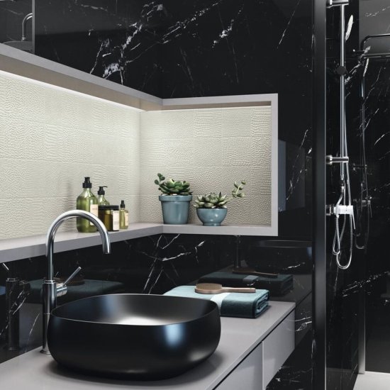 Комплект панелей ПВХ Lako Decor LKD-81036-1 черный мрамор 300x300x2 мм 2.52 м² 28 шт.